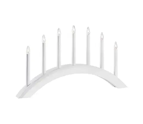 Vianočné dekorácie Markslöjd 705953 - Vianočný svietnik AVENTO 7xE10/3W/230V biela 705953