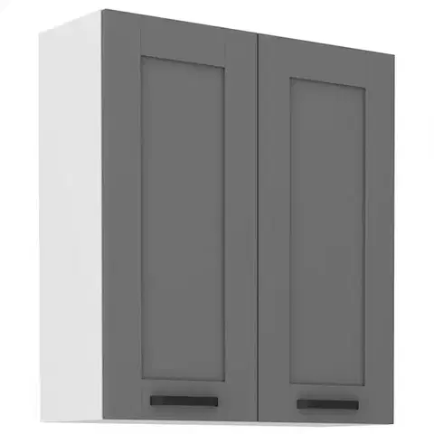 Kuchynské skrinky visiace Kuchynská skrinka Luna dustgrey/biela 80G-90 2F