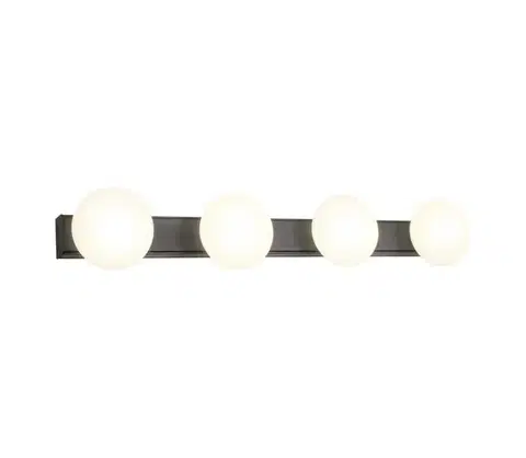 Svietidlá Redo 01-4311 - LED kúpeľňové stropné svietidlo OVUM 4xLED/5W/230V IP44 čierne 01-4311