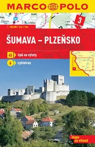 Slovensko a Česká republika Šumava - Plzeňsko 3 - mapa 1:100 000