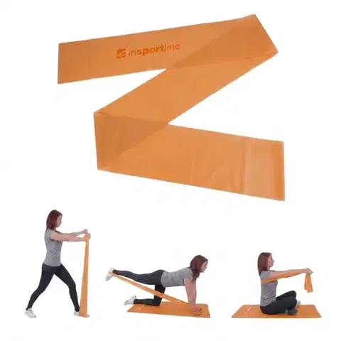 Ostatné fitness náradie Posilňovacia guma inSPORTline Clingy 170cm/2kg oranžová