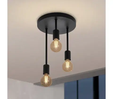 Svietidlá Eglo 43126 - Luster na tyči WILMCOTE 3xE27/60W/230V 43126