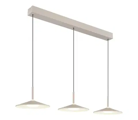 Svietidlá Globo 15635SA-3H - Závesný LED luster na lanku LAMPONE LED/24W/230V 4000K béžový 15635SA-3H