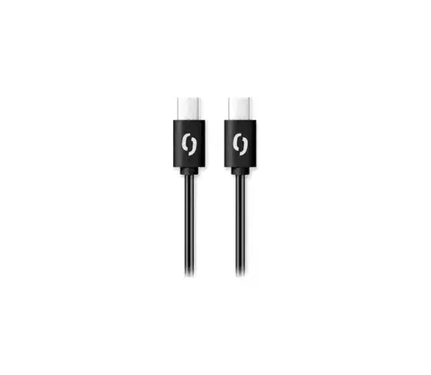 Predlžovacie káble Aligator DATKP48 - USB kábel USB-C/USB-C, 65 W Power Delivery, 1,5 m, čierny DATKP48