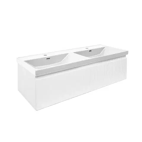 Kúpeľňový nábytok Kúpeľňová skrinka s umývadlom SAT Evolution 118x30x44, 8 cm biela mat SATEVO120WMU4 SATEVO120WMU4