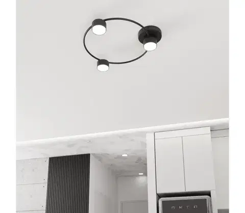 Svietidlá EMIBIG Stropné svietidlo LUCIO 3xGX53/12W/230V čierna 1450/3