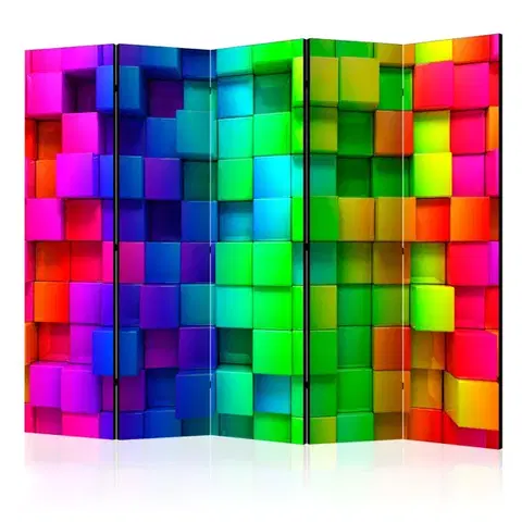 Paravány Paraván Colourful Cubes Dekorhome
