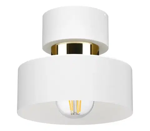 Svietidlá Keter Lighting Stropné svietidlo IGNIA 1xE27/60W/230V biela/zlatá 3399