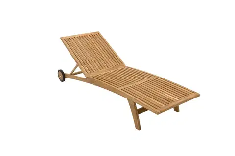 Záhradné lehátka DEOKORK Záhradné lehátko teak ELEGANCE