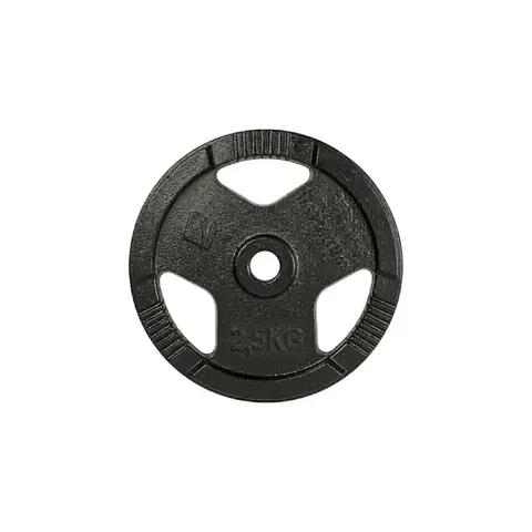 Závažia k činkám Liatinový kotúč inSPORTline Hamerton Black 2,5 kg 30 mm