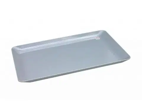 Podnosy a tácky Kinekus Podnos plastový, 38x24,5cm, obdĺžnik, sivý