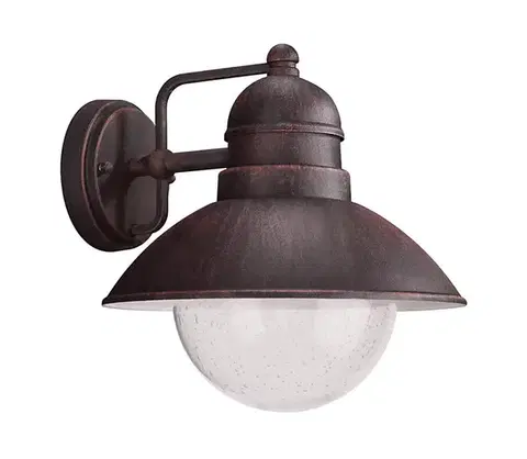 Svietidlá Philips 1748086PN - Vonkajšie nástenné svietidlo DAMASCUS 1xE27/60W/230V IP44 1748086PN