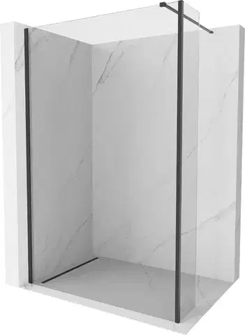 Sprchové dvere MEXEN/S - Kioto Sprchová zástena WALK-IN 95 x 30, transparent, čierna 800-095-212-70-00-030
