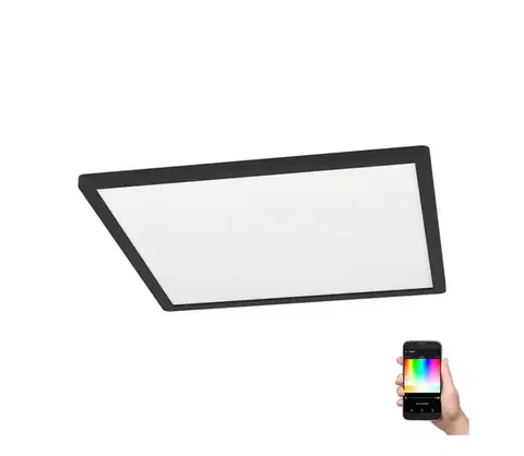 Svietidlá Eglo 900094 - LED RGBW Stmievateľné stropné svietidlo ROVITO-Z LED/16,5W/230V čierna 900094