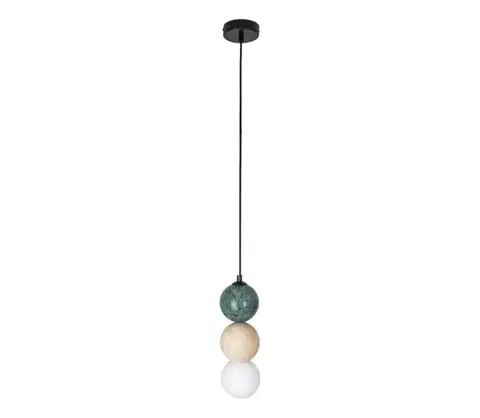 Svietidlá MAXLIGHT P0665 - Závesné svietidlo na lanku ALICE 1xG9/7W/230V priemer 10 cm čierna P0665