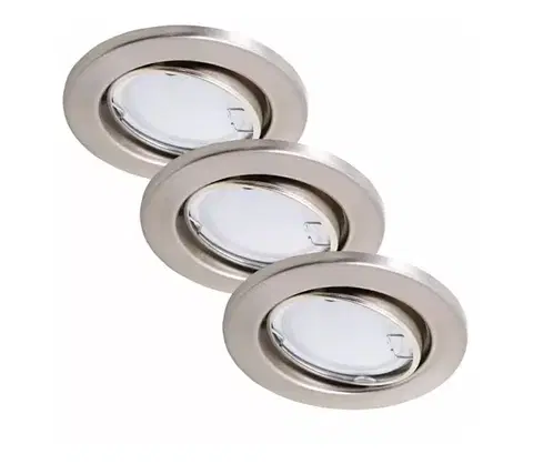 Svietidlá Briloner 7221-032 - SADA 3x LED Kúpeľňové svietidlo 1xGU10/3W/230V matný chróm 7221-032