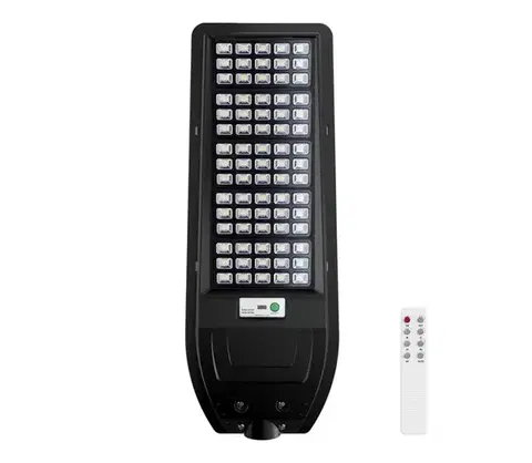 LED osvetlenie  LED Solárna pouličná lampa VIA 200W/20000 mAh 3,2V 6000K IP54 + diaľkové ovládanie EKO9096
