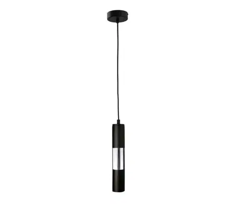 Svietidlá  Luster na lanku MAGNUMA 1xGU10/50W/230V čierna/lesklý chróm 1259/22