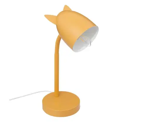 Lampy Atmosphera - Detská stolná lampa OREILLES 1xE14/40W/230V žltá 158756F
