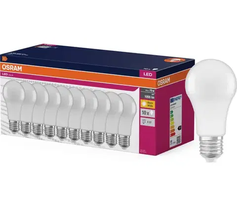 LED osvetlenie Sada 10x LED žiarovka CLASSIC A75 E27/10W/230V 2700K - Osram 4099854808098