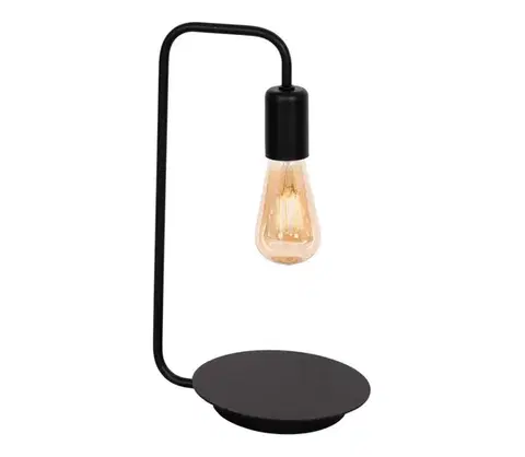Lampy  Stolná lampa BRENDA 1xE27/60W/230V čierna 0840