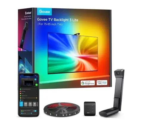 LED osvetlenie Govee - TV Backlight 3 Lite TV 75-85" SMART LED podsvietenie RGBICW Wi-Fi IP67 H60993D2