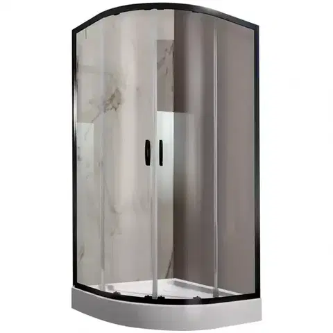 Sprchové kúty 90x90 Sprchový kút štvrťkruhový KP4/Fris-B-90-CY W0