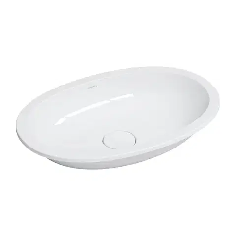 Umývadlá OMNIRES - SHELL M+ zápustné umývadlo 54 x 34 cm, biely lesk SHELL540UPBP
