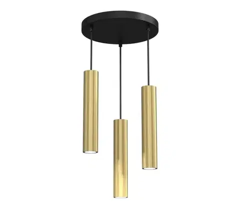 Svietidlá  Luster na lanku RAITO 3xGU10/8W/230V mosadz 118