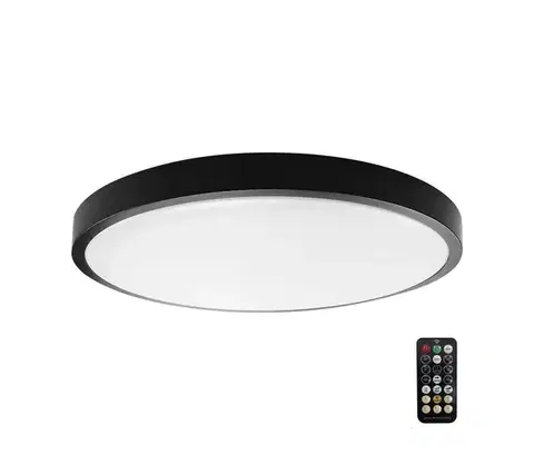 Svietidlá  LED Kúpeľňové stropné svietidlo so senzorom LED/24W/230V 4000K IP44 čierna 76701