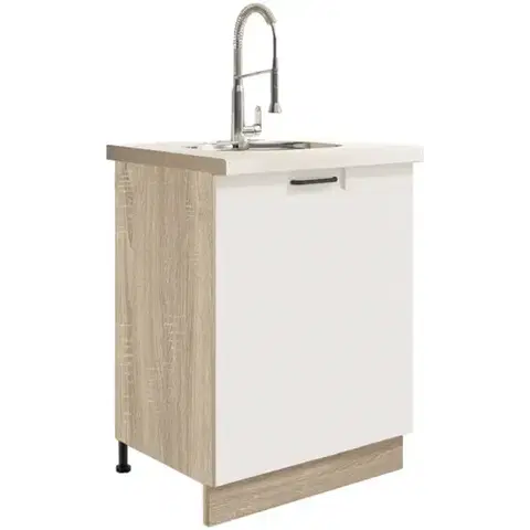 Kuchynské skrinky stojace Skrinka do kuchyne Favorit 11d Sonoma/White