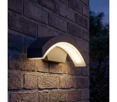 Svietidlá BRILAGI - LED Vonkajšie nástenné svietidlo ARCELO LED/8W/230V IP54 BRZ1107-AN