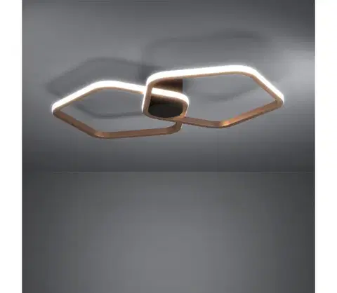 Svietidlá Eglo 390506 - LED stmievateľné stropné svietidlo ESTRELLA LED/20W/230V v mosadznom prevedení, s diaľkovým ovládaním 390506