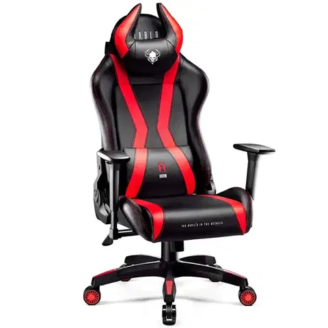 Otočné kreslá Otočné kreslo Normal Diablo X-Horn 2.0 čierna/červená