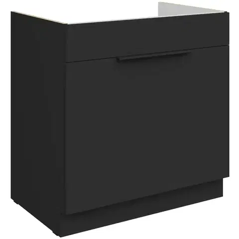 Kuchynské skrinky stojace Kuchynská skrinka Aria-Bl/Bl Anti Fingerprint 80zl 1s Bb
