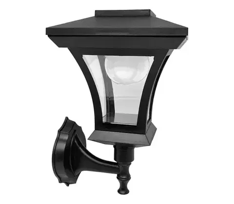 Svietidlá  LED solárne nástenné svietidlo TIRANA LED/1,2V 1800 mAh IP44 čierne 330918