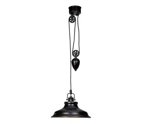 Svietidlá Cottex T9091HA - Závesný luster NEW HAVEN na lankách 1xE27/60W/230V T9091HA