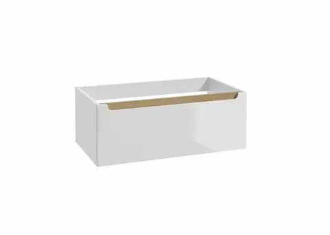Kúpeľňový nábytok Kúpeľňová skrinka pod umývadlo Naturel Stilla 80x30x45 cm biela STILLAD08005 STILLAD08005