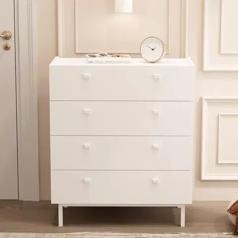 Komody a skrinky BURN šuplíková komoda 4S, biela