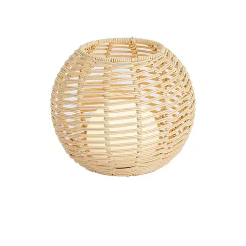 Lampy Vonkajšia stolová lampa béžová 25 cm vrátane LED nabíjateľná s USB-C IP44 - Oli