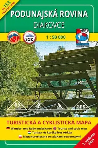 Slovensko a Česká republika Podunajská rovina - Diakovce - TM 153 - 1:50 000, 3. vydanie