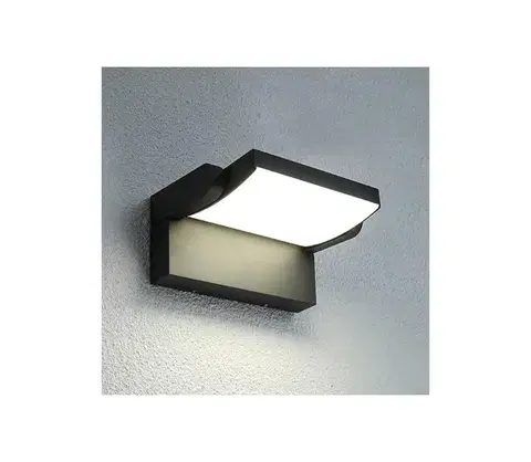 LED osvetlenie BRILAGI - LED Vonkajšie nástenné svietidlo ANKLE LED/12W/230V IP65 čierna BRZGDPW048-CR