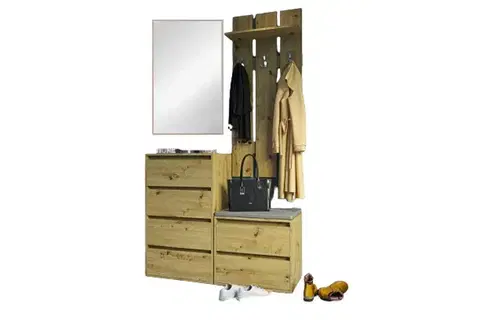 Predsieňové zostavy AMARO predsieň, dub Artisan