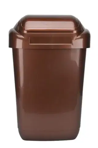 Odpadkové koše Kinekus Kôš na odpad preklápací 30 l, plastový, STANDARD, medeno - hnedý