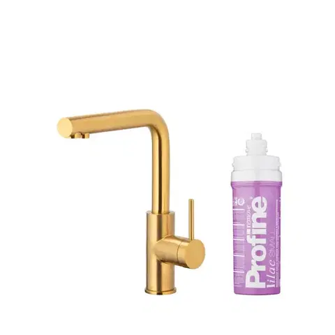 Kuchynské drezy KFA KFA - Batéria drezová DUERO PURE BASIC, s filtráciou, brúsené zlato 6623-915-31