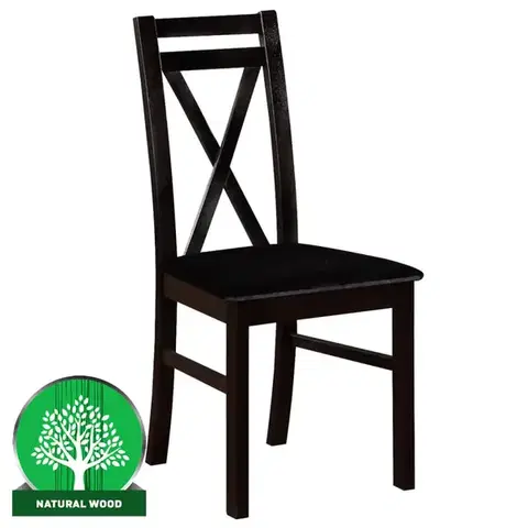 Drevené stoličky Stolička W114 čierna primo 8802