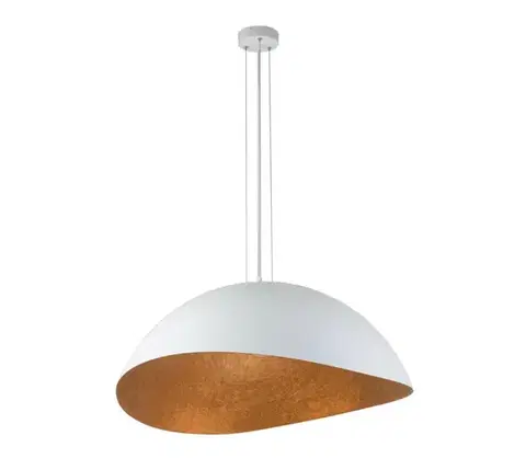 Svietidlá  Luster na lanku SOLARIS 1xE27/60W/230V biela/medená 40623
