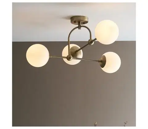 Svietidlá Endon 90843 - Prisadený luster ONTARIO 4xE14/7W/230V mosadz 90843