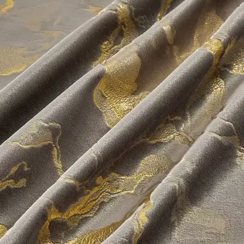 Metrážne závesy Závesový materiál KLOE VET427/3/210GSM sivá Tovar na mieru