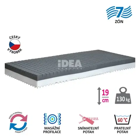 Matrace Matrac s poťahom IDEA SEPANG 90x200x19